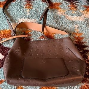 MCM klara leather handbag